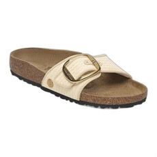 BIRKENSTOCK MADRID BIG BUCKLE NATURAL TEXTILE-RAFFIA | BEND SHOE CO