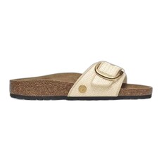 BIRKENSTOCK MADRID BIG BUCKLE NATURAL TEXTILE-RAFFIA | BEND SHOE CO