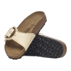BIRKENSTOCK MADRID BIG BUCKLE NATURAL TEXTILE-RAFFIA | BEND SHOE CO