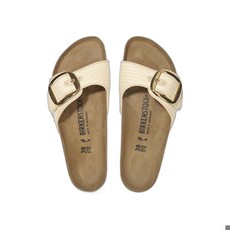 BIRKENSTOCK MADRID BIG BUCKLE NATURAL TEXTILE-RAFFIA | BEND SHOE CO