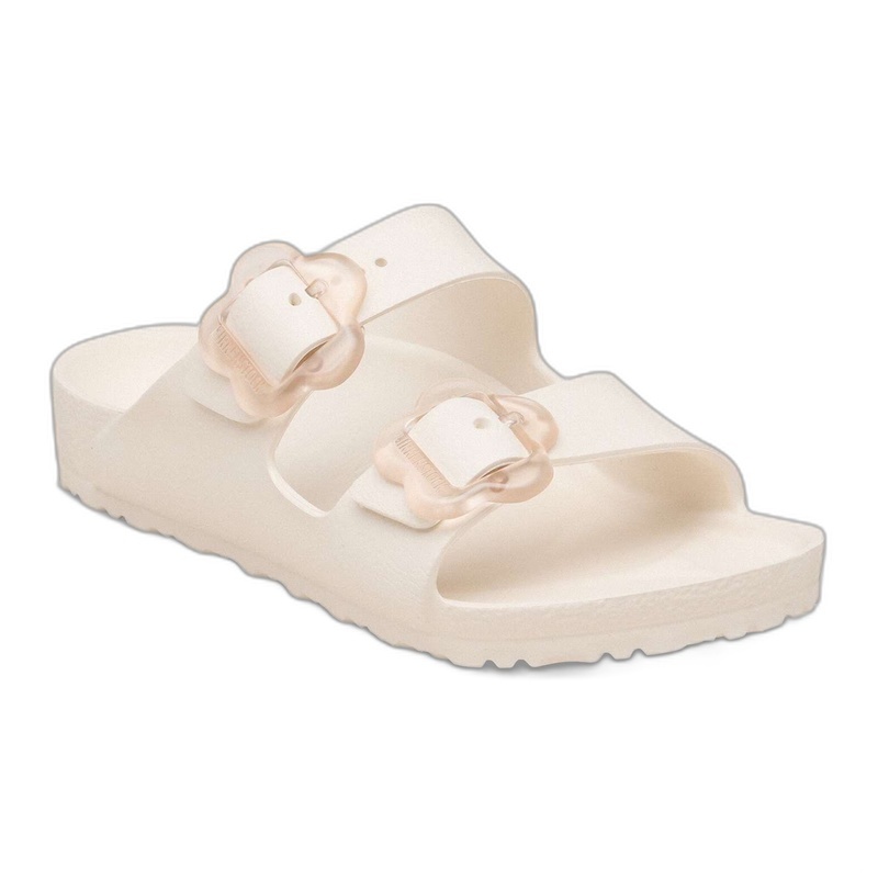 BIRKENSTOCK ARIZONA KIDS FLOWERS BUCKLE EVA-EGGSHELL