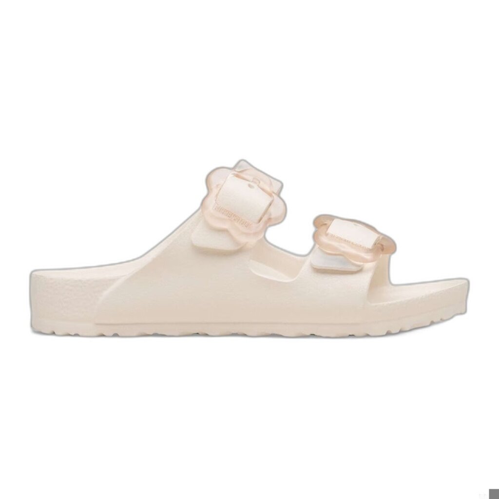 BIRKENSTOCK ARIZONA KIDS FLOWERS BUCKLE EVA-EGGSHELL | BEND SHOE CO