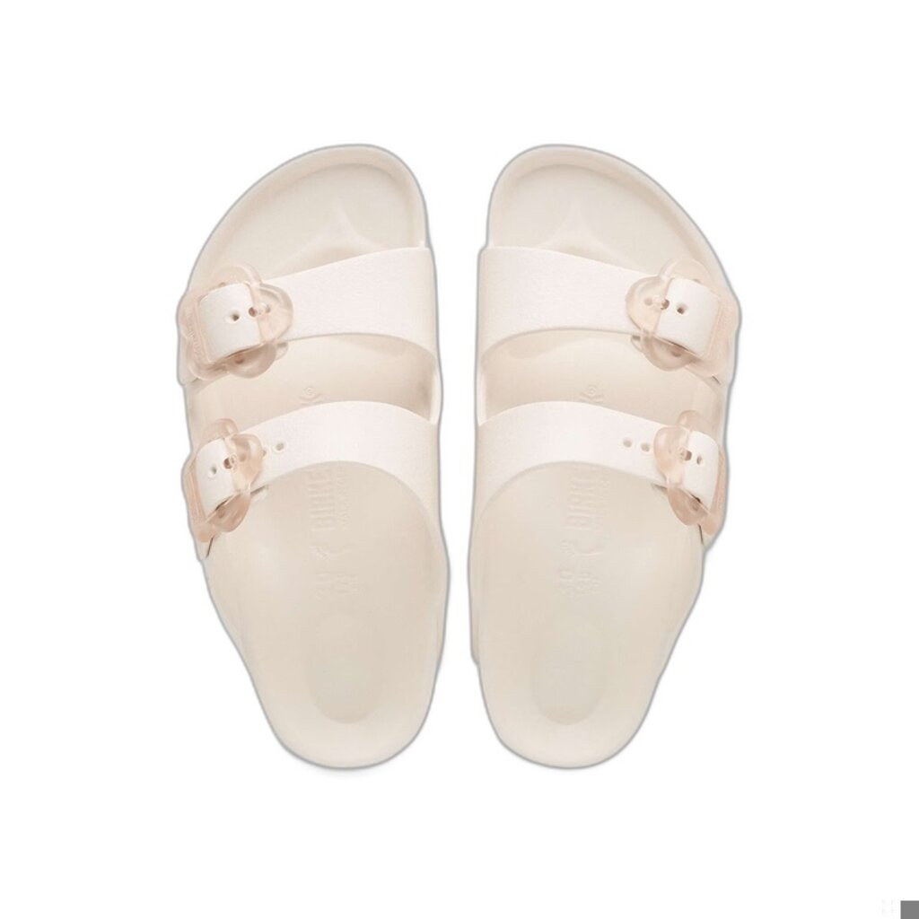 BIRKENSTOCK ARIZONA KIDS FLOWERS BUCKLE EVA-EGGSHELL | BEND SHOE CO
