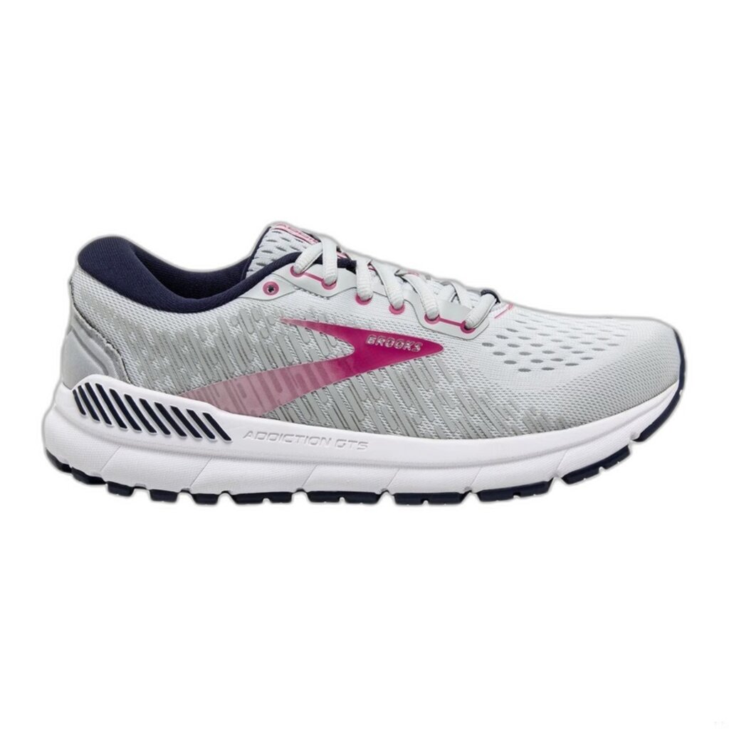 BROOKS WOMEN'S ADDICTION GTS 15-OYSTER/PEACOAT 7.5B