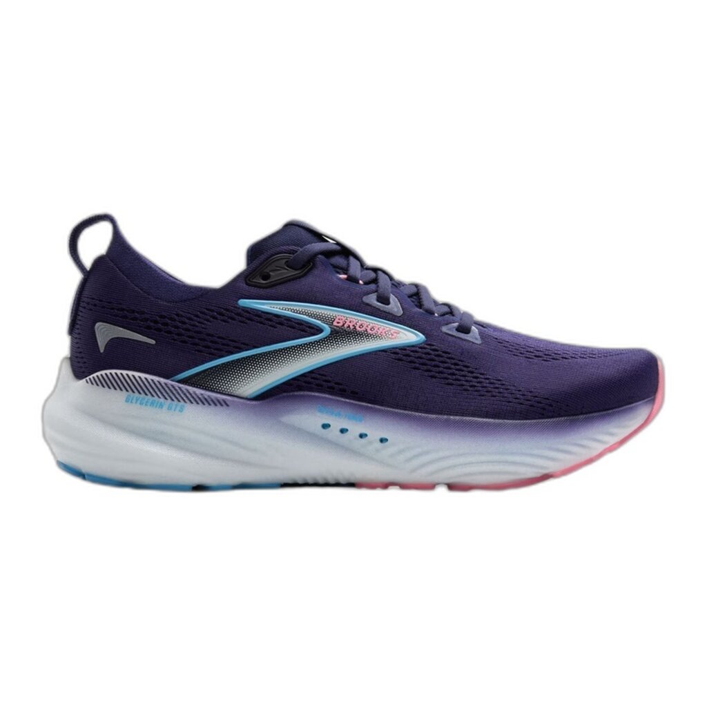 BROOKS WOMEN'S GLYCERIN GTS 22-BLUE RIBBON/PEACOAT/DIANTHUS