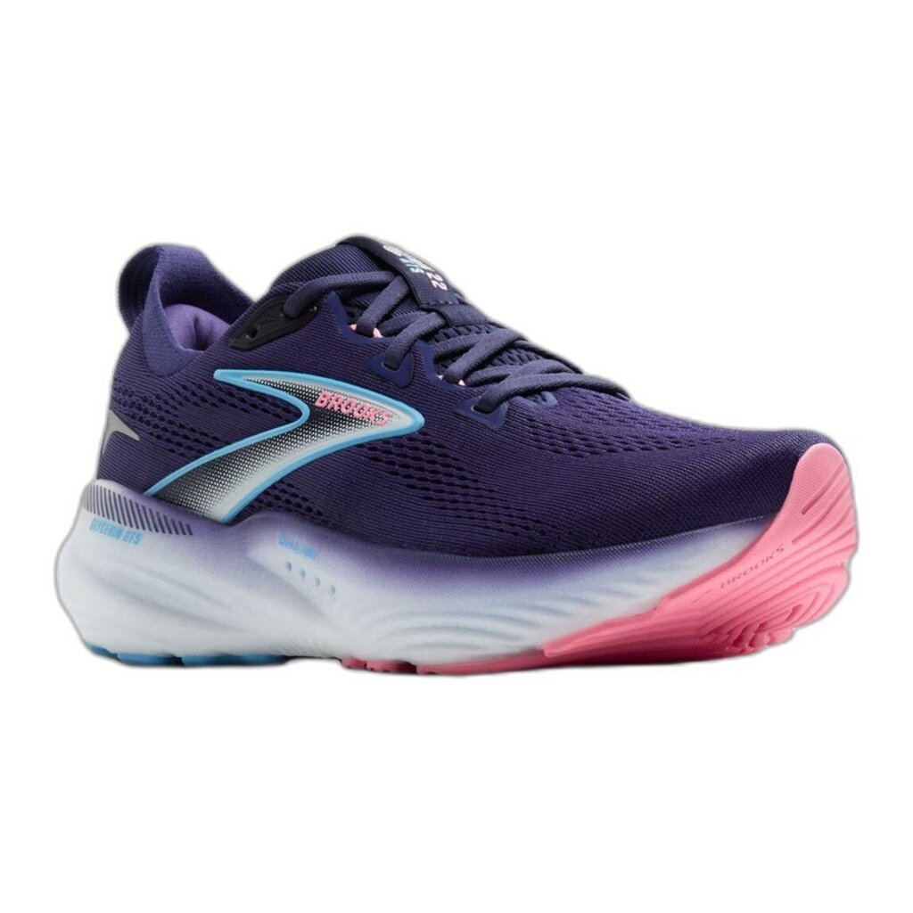 BROOKS WOMEN'S GLYCERIN GTS 22-BLUE RIBBON/PEACOAT/DIANTHUS