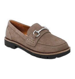 AETREX WOMEN'S COLLETTE-TAUPE SUEDE