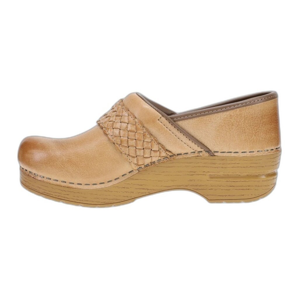 DANSKO WOMEN'S PRO BRAIDED CLOG-HONEY DISTRESSED | BEND SHOE CO