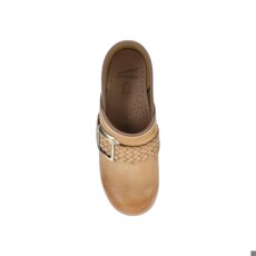 DANSKO WOMEN'S PRO BRAIDED CLOG-HONEY DISTRESSED | BEND SHOE CO