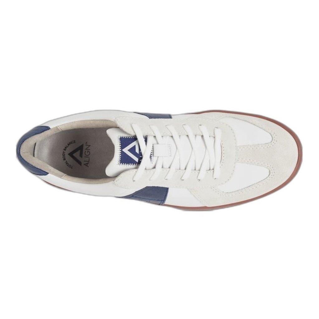 ALIGN MEN'S VERANO-BRIGHT WHITE/NAVY | BEND SHOE CO