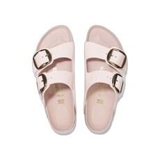 BIRKENSTOCK ARIZONA BIG BUCKLE HIGH SHINE LEATHER-LIGHT ROSE | BEND SHOE CO
