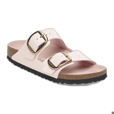 BIRKENSTOCK ARIZONA BIG BUCKLE HIGH SHINE LEATHER-LIGHT ROSE | BEND SHOE CO
