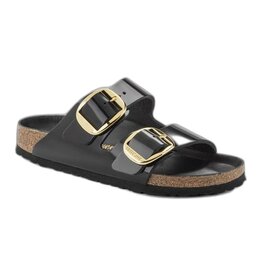 BIRKENSTOCK ARIZONA BIG BUCKLE NATURAL PATENT LEATHER-HIGH SHINE BLACK