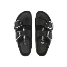 BIRKENSTOCK ARIZONA BIG BUCKLE OILED LEATHER-BLACK | BEND SHOE CO