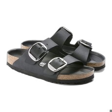BIRKENSTOCK ARIZONA BIG BUCKLE OILED LEATHER-BLACK | BEND SHOE CO