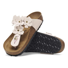 BIRKENSTOCK GIZEH LEATHER FLOWERS-LIGHT ROSE | BEND SHOE CO