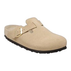 BIRKENSTOCK BOSTON EXQUISITE SUEDE-TAUPE | BEND SHOE CO