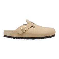 BIRKENSTOCK BOSTON EXQUISITE SUEDE-TAUPE | BEND SHOE CO