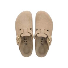 BIRKENSTOCK BOSTON EXQUISITE SUEDE-TAUPE | BEND SHOE CO