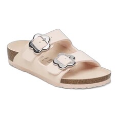 BIRKENSTOCK ARIZONA KIDS FLOWERS BUCKLE BIRKO-FLOR-LIGHT ROSE | BEND SHOE CO