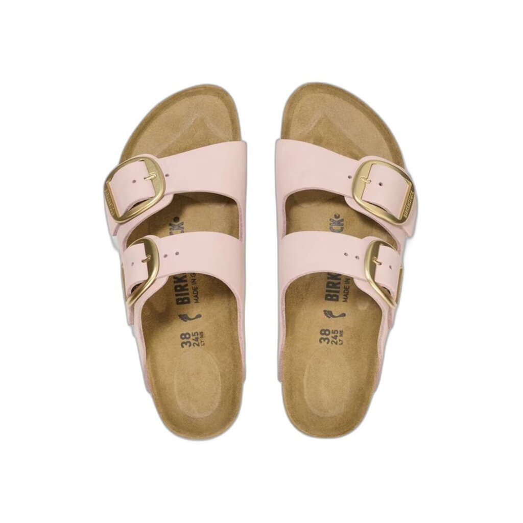 BIRKENSTOCK ARIZONA BIG BUCKLE SOFT PINK NUBUCK | BEND SHOE CO