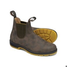 BLUNDSTONE CLASSIC CHELSEA BOOT #1944-RUSTIC BROWN/MUSTARD | BEND SHOE CO