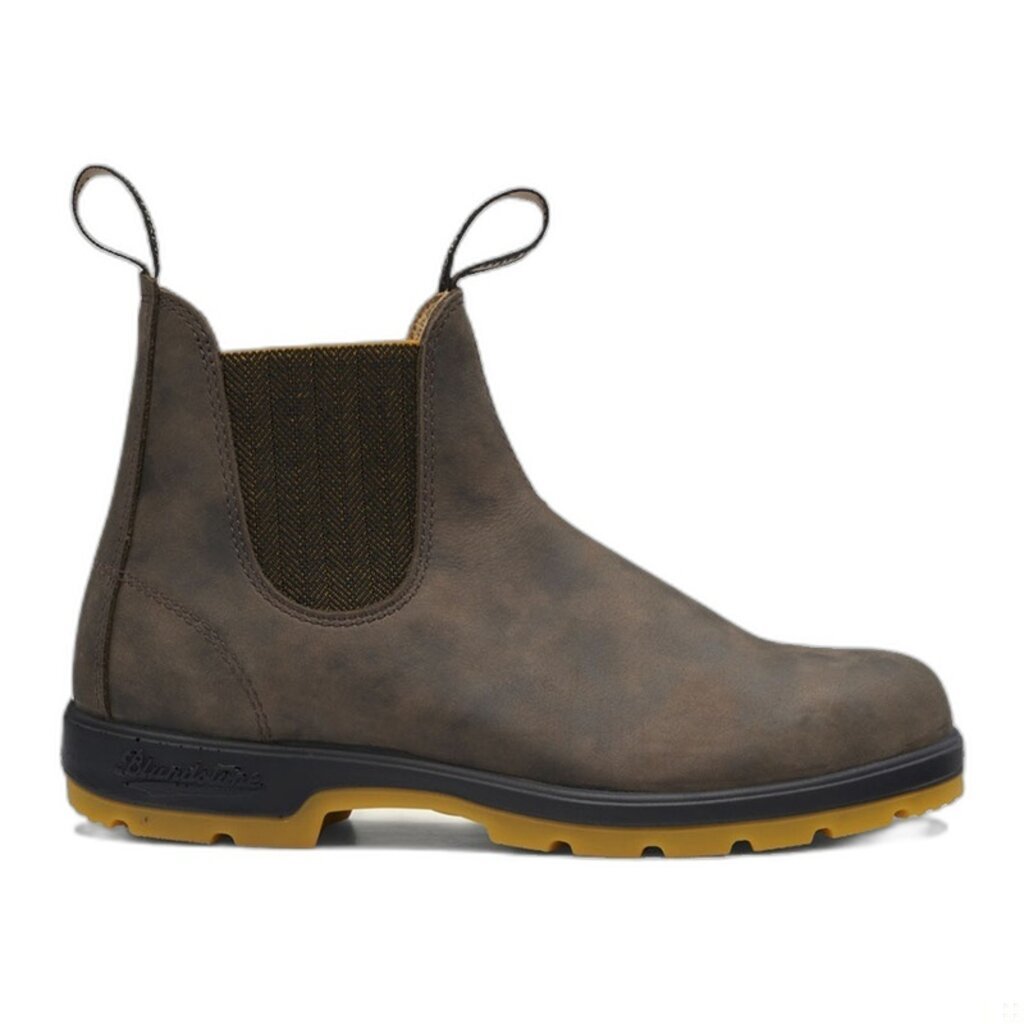BLUNDSTONE CLASSIC CHELSEA BOOT #1944-RUSTIC BROWN/MUSTARD | BEND SHOE CO