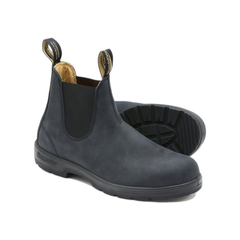 BLUNDSTONE CLASSIC CHELSEA BOOT #587-RUSTIC BLACK - Bend Shoe Co