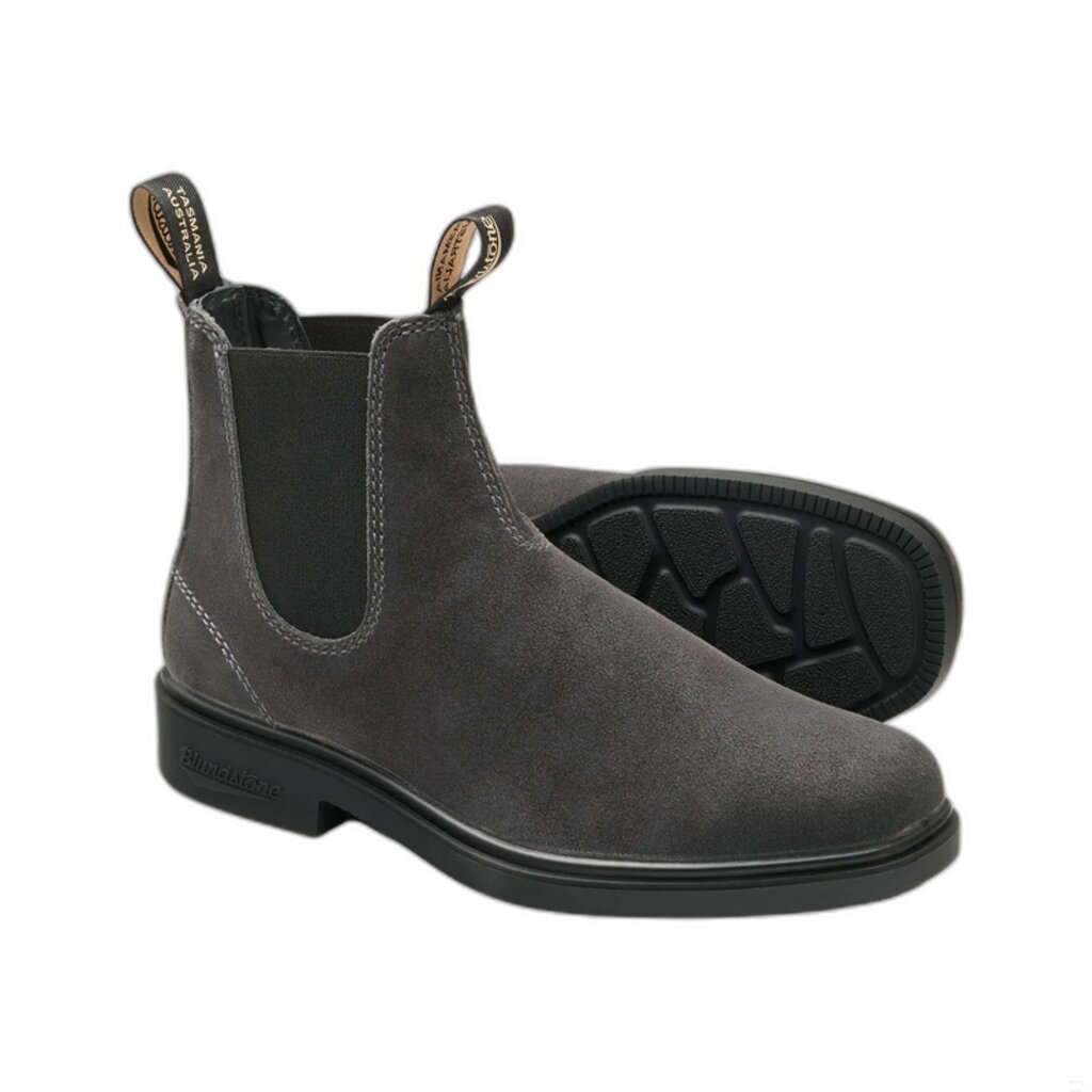 BLUNDSTONE DRESS CHELSEA-STEEL GREY SUEDE