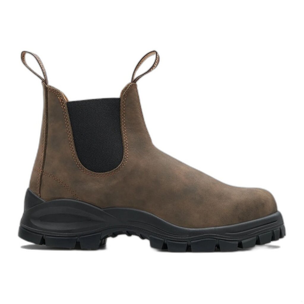 BLUNDSTONE LUG CHELSEA BOOT-RUSTIC BROWN | BEND SHOE CO