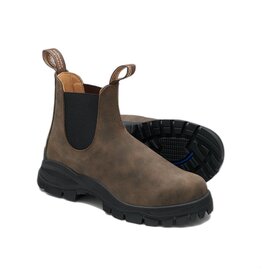 BLUNDSTONE LUG CHELSEA BOOT-RUSTIC BROWN