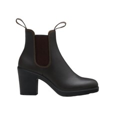 BLUNDSTONE WOMEN'S BLOCK HEELED BOOT-BROWN | BEND SHOE CO