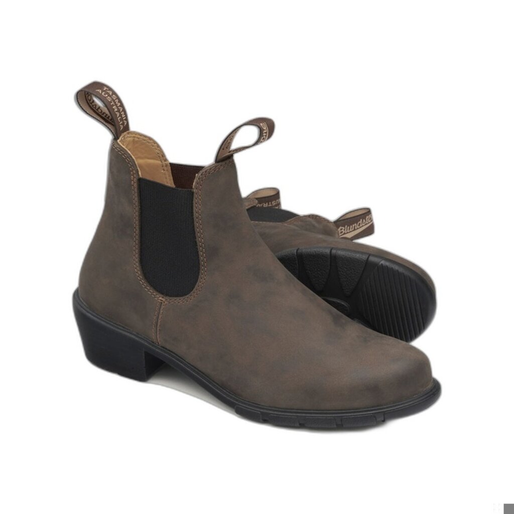 BLUNDSTONE WOMEN'S HEELED BOOT #1677-RUSTIC BROWN