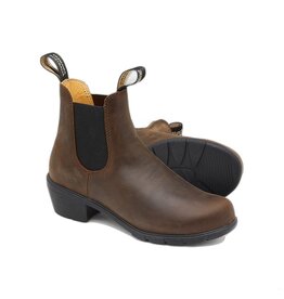 BLUNDSTONE WOMEN'S HEELED BOOT-ANTIQUE BROWN