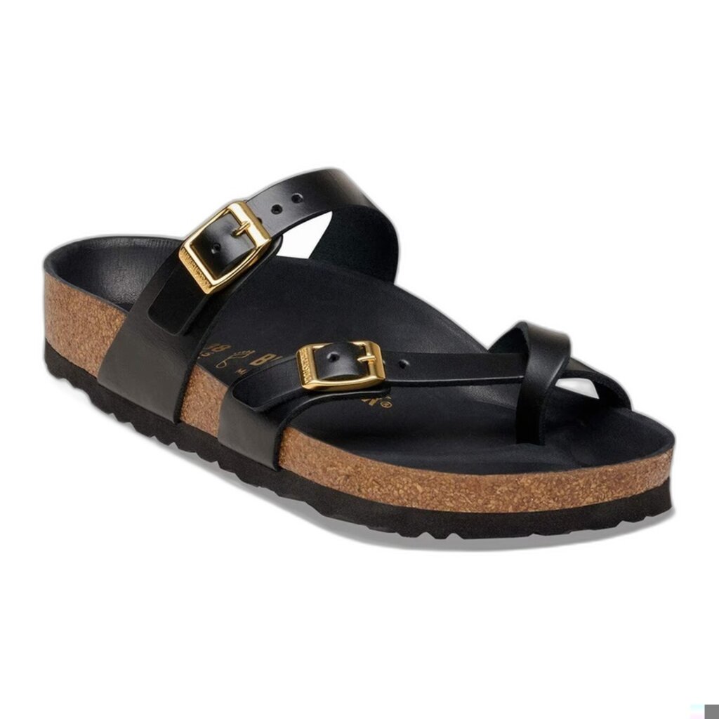 BIRKENSTOCK MAYARI AMALFI LEATHER-BLACK | BEND SHOE CO