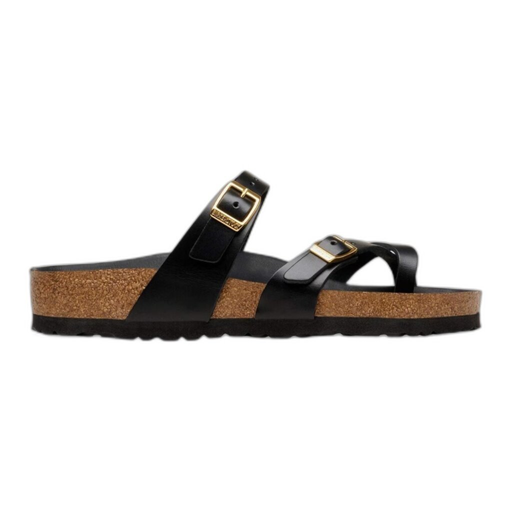BIRKENSTOCK MAYARI AMALFI LEATHER-BLACK | BEND SHOE CO