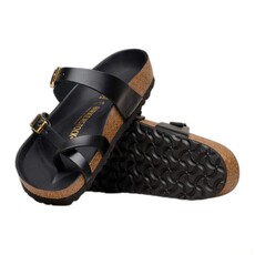 BIRKENSTOCK MAYARI AMALFI LEATHER-BLACK | BEND SHOE CO