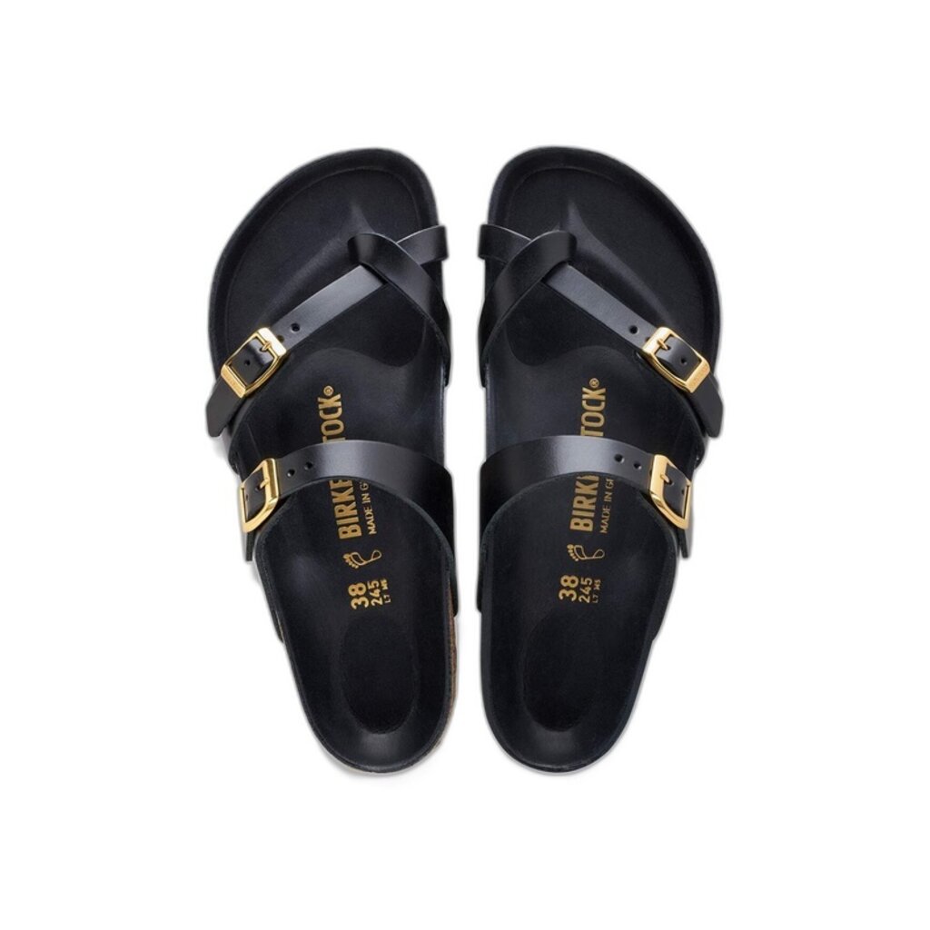 BIRKENSTOCK MAYARI AMALFI LEATHER-BLACK | BEND SHOE CO