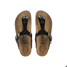BIRKENSTOCK GIZEH PATENT BIRKO-FLOR-BLACK | BEND SHOE CO