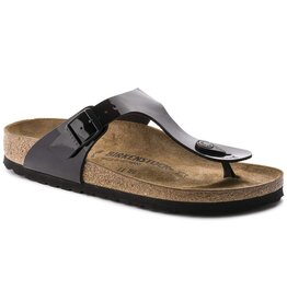 BIRKENSTOCK GIZEH PATENT BIRKO-FLOR-BLACK