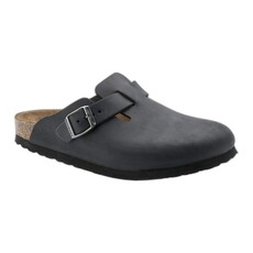 BIRKENSTOCK BOSTON OILED LEATHER-BLACK OILED | BEND SHOE CO