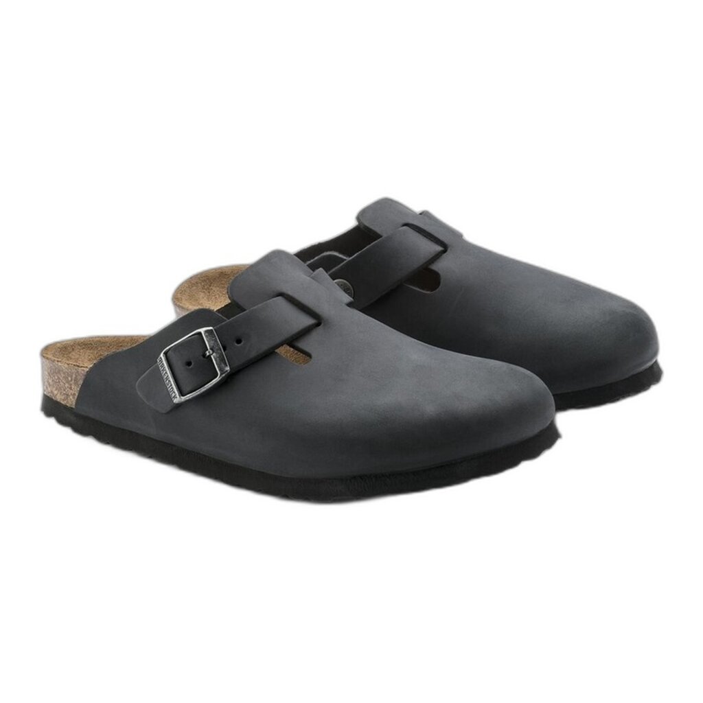 BIRKENSTOCK BOSTON OILED LEATHER-BLACK OILED | BEND SHOE CO