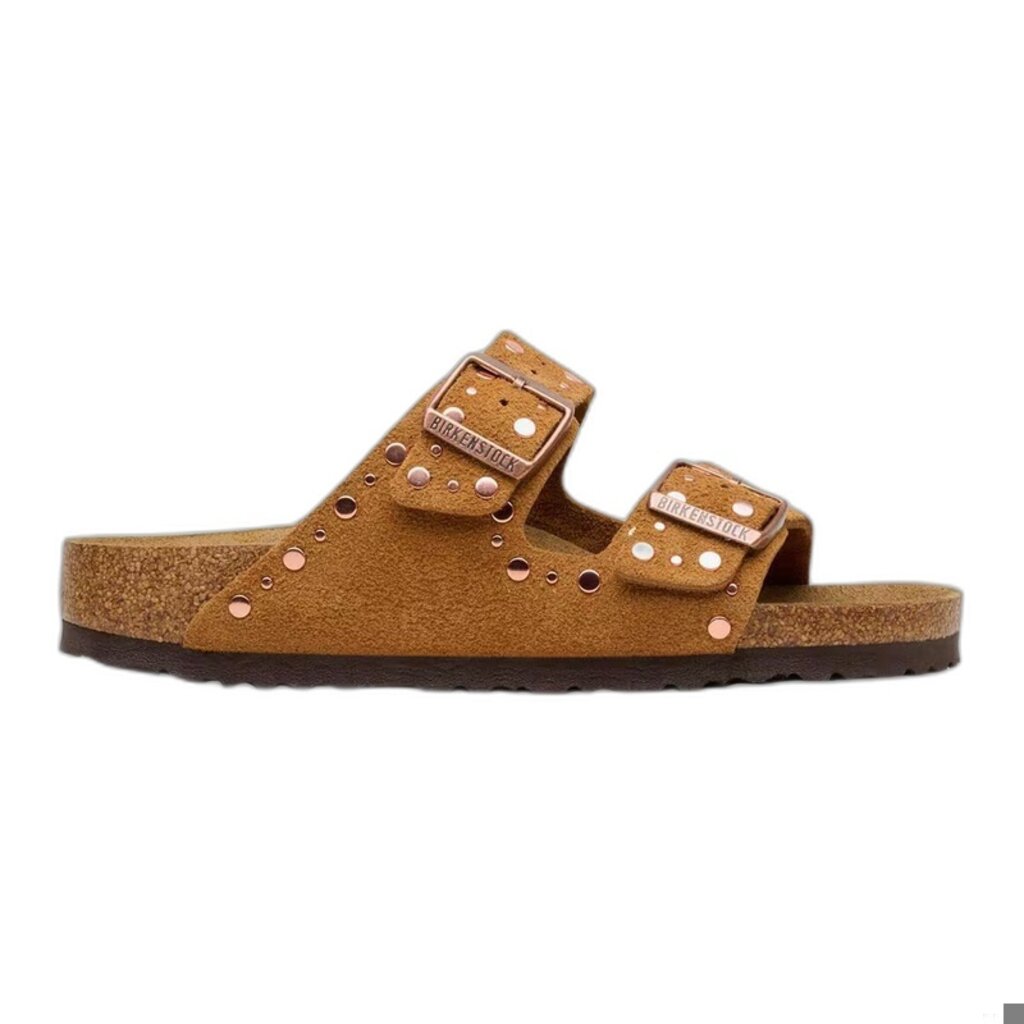 BIRKENSTOCK ARIZONA RIVETS SUEDE-MINK | BEND SHOE CO