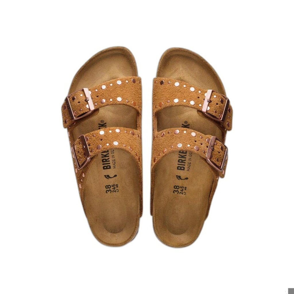 BIRKENSTOCK ARIZONA RIVETS SUEDE-MINK | BEND SHOE CO