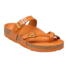 BIRKENSTOCK MAYARI AMALFI LEATHER-KURKUMA | BEND SHOE CO