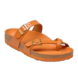 BIRKENSTOCK MAYARI AMALFI LEATHER-KURKUMA