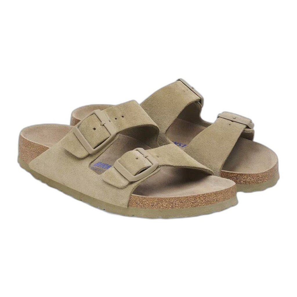 BIRKENSTOCK ARIZONA SUEDE-FADED KHAKI | BEND SHOE CO