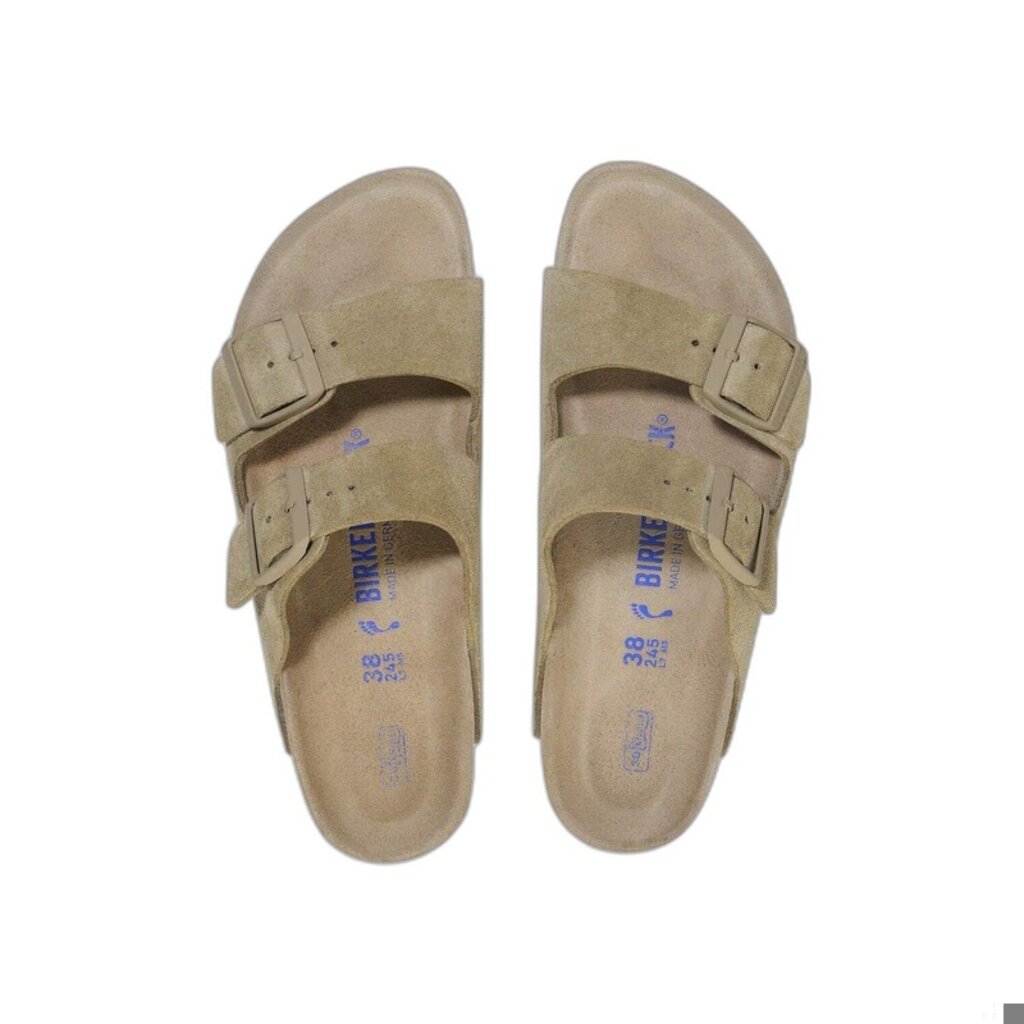 BIRKENSTOCK ARIZONA SUEDE-FADED KHAKI | BEND SHOE CO