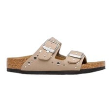 BIRKENSTOCK ARIZONA KIDS RIVETS SOFT BIRKI-GRAY TAUPE | BEND SHOE CO