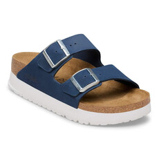 BIRKENSTOCK ARIZONA FLEX PLATFORM NUBUCK-NEW NAVY | BEND SHOE CO